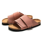 Salerno Suede Slide Sandals – Pink