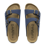 Maibulun Suede Arizona Sandals – Blue