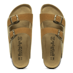 Maibulun Suede Arizona Sandals – Light Brown & Caramel