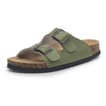 Maibulun Leather Arizona Sandals – Green