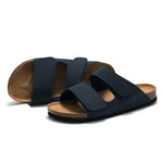 Conca Leather Comfort Sandals – Azul Escuro
