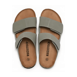 Conca Leather Comfort Sandals – Grey