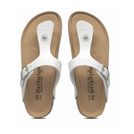 Miramare Thong Cork Sandals – White
