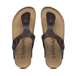 Miramare Thong Cork Sandals – Dark Brown